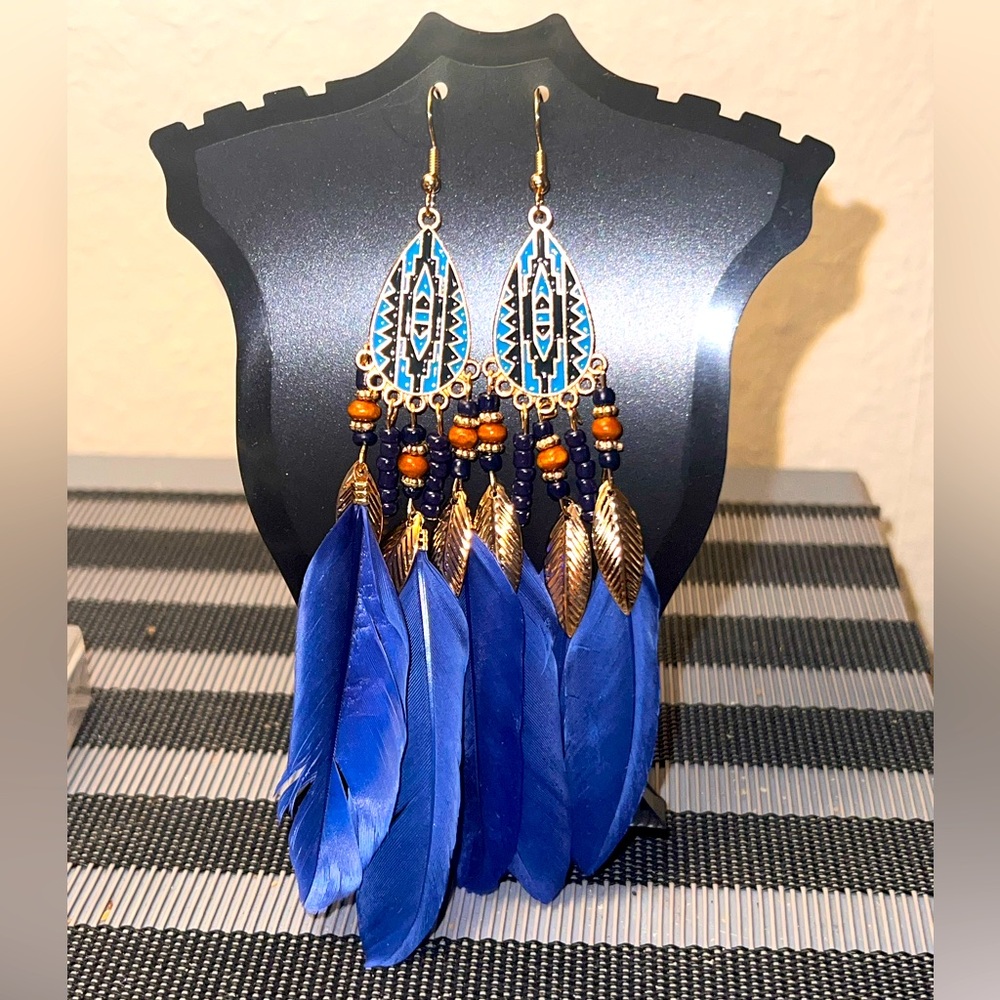 🎆 3 for $20 🎆    Bohemian Feather Earrings for Women - NWOT